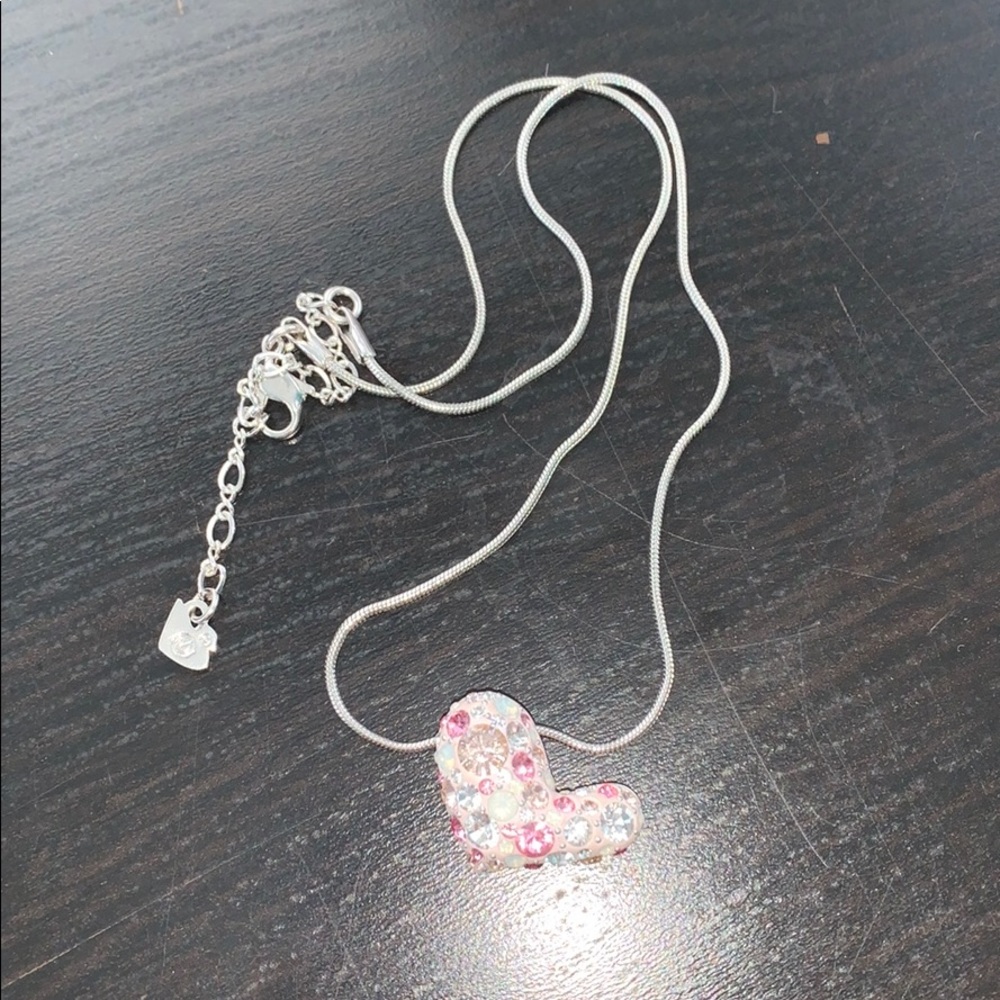 Swarovski crystals heart shaped necklace